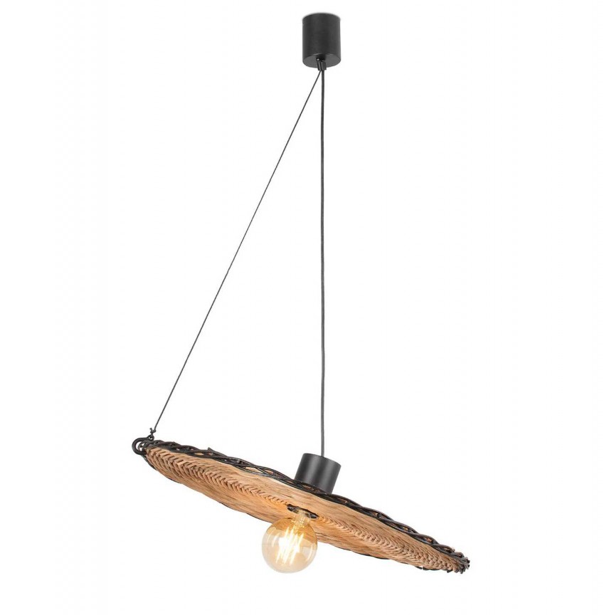 Lustra / Pendul suspendat design natural din ratan COSTAS 60cm, Pendule / Lustre suspendate moderne, LED⭐ modele elegante pentru bucatarie, living dormitor.✅DeSiGn decorativ unic!❤️Promotii lampi❗ ➽www.evalight.ro. Alege corpuri de iluminat suspendate pt interior stil modern, suspensii de tip pendule cu cristale, abajur material textil, lemn, metal, sticla, bec tip lumanare Edison sau LED, ieftine si de lux, calitate deosebita la cel mai bun pret. a