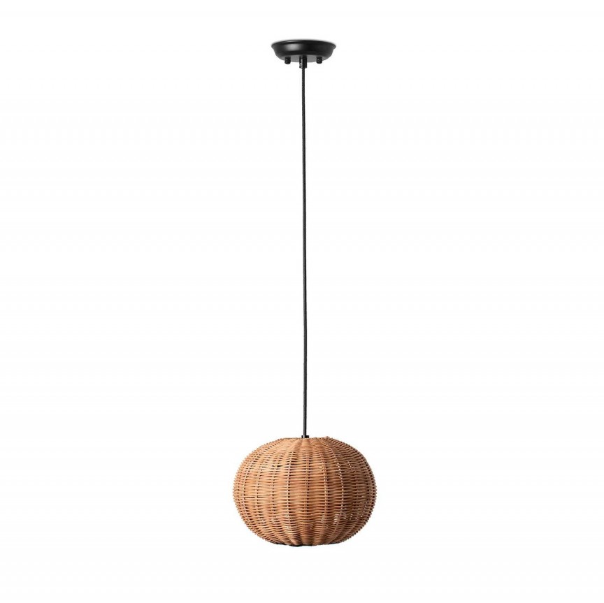 Lustra / Pendul suspendat design natural din ratan HAKA 25cm, Lustre rustice, lemn⭐ modele de candelabre pentru iluminat interior.✅Design decorativ în stil rustic!❤️Promotii lampi❗ ➽www.evalight.ro. Alege corpuri de iluminat rustice de tip lustra din lemn sau fier forjat, lustre suspendate si pendule pt baie, bucatarie, living, dormitor, foisoare si terase casa, ieftine si de lux, calitate la cel mai bun pret. a