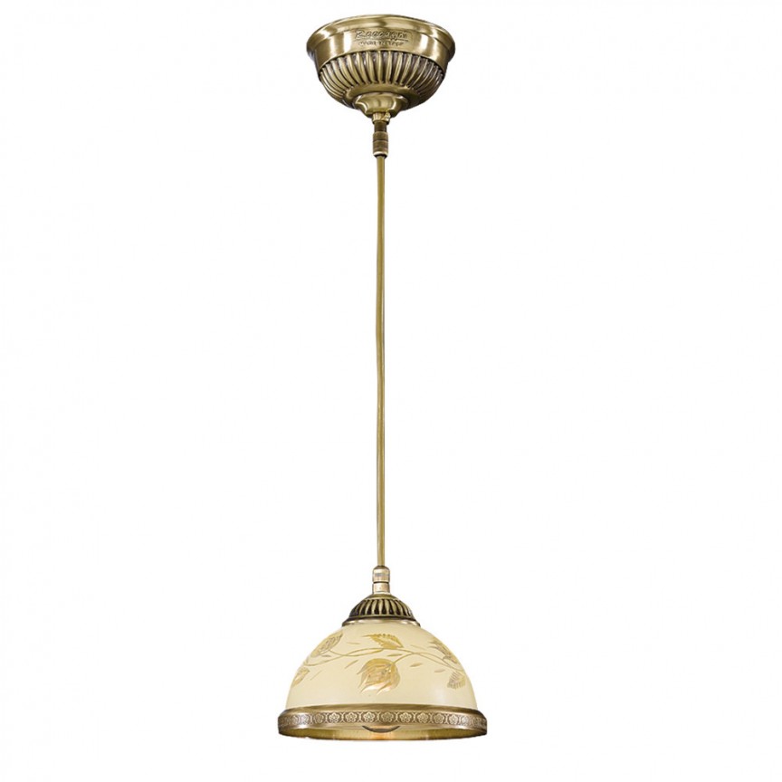 Pendul din alama cu sticla decorata design italian D-16cm 6208, Candelabre clasice / Lustre si Pendule⭐ modele elegante de lux pentru iluminat living, dormitor, bucatarie.✅DeSiGn decorativ unic!❤️Promotii❗ Lustre clasice ➽ www.evalight.ro. Alege oferte la colectii NOI de corpuri de iluminat pt interior în stil clasic, industrial, retro sau vintage, lampi suspendate deosebite de tip suspensii, decorate cu margele cu cristal, abajur textil, de sticla, becuri normale tip lumanare cu filament sau LED, ieftine de calitate la cel mai bun pret. a