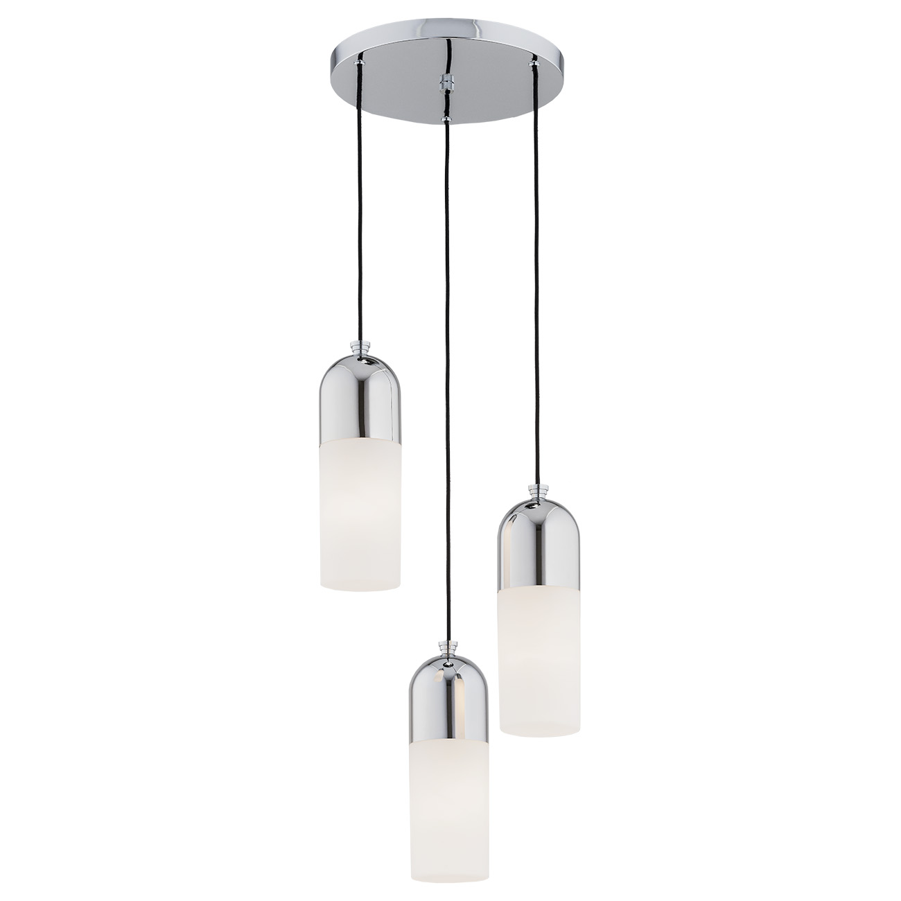 Lustra cu 3 Pendule design modern BURGOS crom, Candelabre si Lustre moderne elegante⭐ modele clasice de lux pentru living, bucatarie si dormitor.✅ DeSiGn actual Top 2020!❤️Promotii lampi❗ ➽ www.evalight.ro. Oferte corpuri de iluminat suspendate pt camere de interior (înalte), suspensii (lungi) de tip lustre si candelabre, pendule decorative stil modern, clasic, rustic, baroc, scandinav, retro sau vintage, aplicate pe perete sau de tavan, cu cristale, abajur din material textil, lemn, metal, sticla, bec Edison sau LED, ieftine de calitate deosebita la cel mai bun pret. a