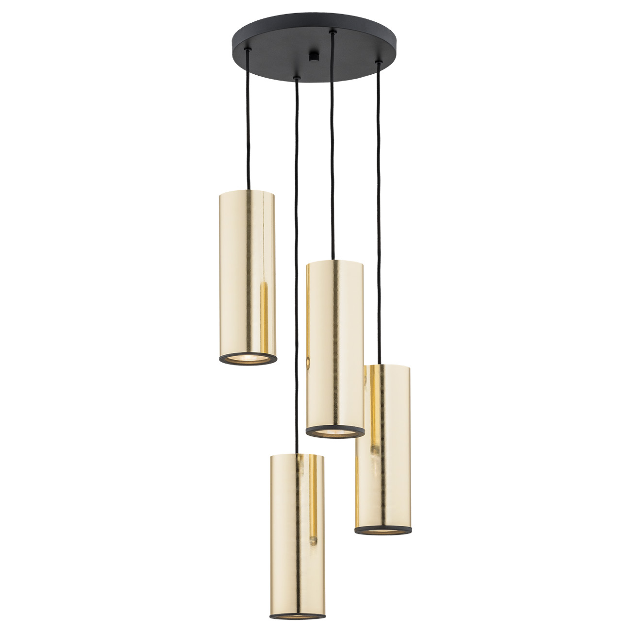 Lustra cu 4 Pendule design modern LINEA aurie, Candelabre si Lustre moderne elegante⭐ modele clasice de lux pentru living, bucatarie si dormitor.✅ DeSiGn actual Top 2020!❤️Promotii lampi❗ ➽ www.evalight.ro. Oferte corpuri de iluminat suspendate pt camere de interior (înalte), suspensii (lungi) de tip lustre si candelabre, pendule decorative stil modern, clasic, rustic, baroc, scandinav, retro sau vintage, aplicate pe perete sau de tavan, cu cristale, abajur din material textil, lemn, metal, sticla, bec Edison sau LED, ieftine de calitate deosebita la cel mai bun pret. a