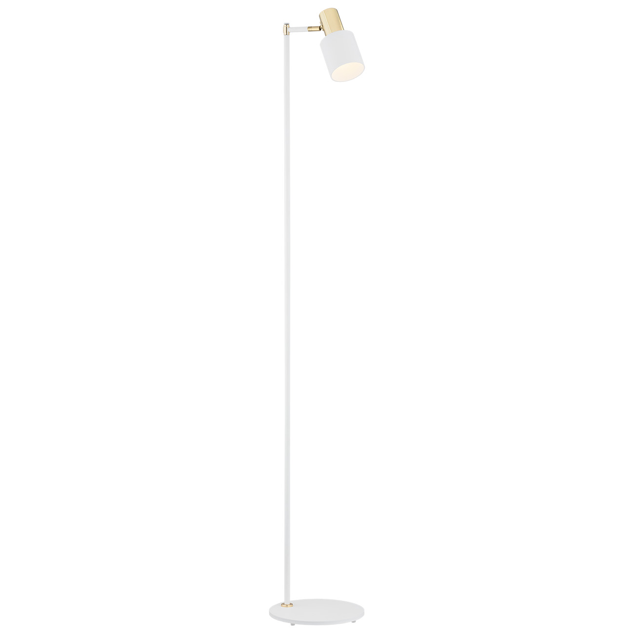 Lampadar / Lampa de podea design minimalist DORIA alb/alama, Corpuri de iluminat interior, moderne⭐ modele lustre interior pentru living, dormitor, bucatarie, baie.✅DeSiGn decorativ de lux!❤️Promotii lampi❗ ➽www.evalight.ro. Alege Corpuri de iluminat interior elegante in stil modern, suspendate sau aplicate de tavan si perete, ieftine de calitate deosebita la cel mai bun pret.
 a