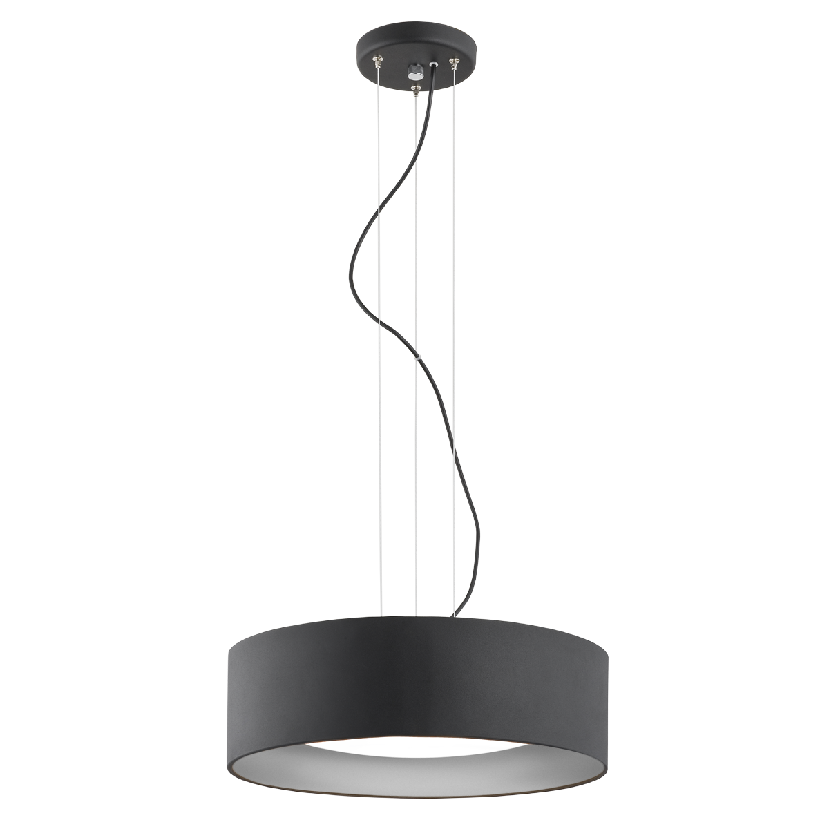 Lustra suspendata design modern circular MOHITO negru/argintiu, Corpuri de iluminat interior, moderne⭐ modele lustre interior pentru living, dormitor, bucatarie, baie.✅DeSiGn decorativ de lux!❤️Promotii lampi❗ ➽www.evalight.ro. Alege Corpuri de iluminat interior elegante in stil modern, suspendate sau aplicate de tavan si perete, ieftine de calitate deosebita la cel mai bun pret.
 a