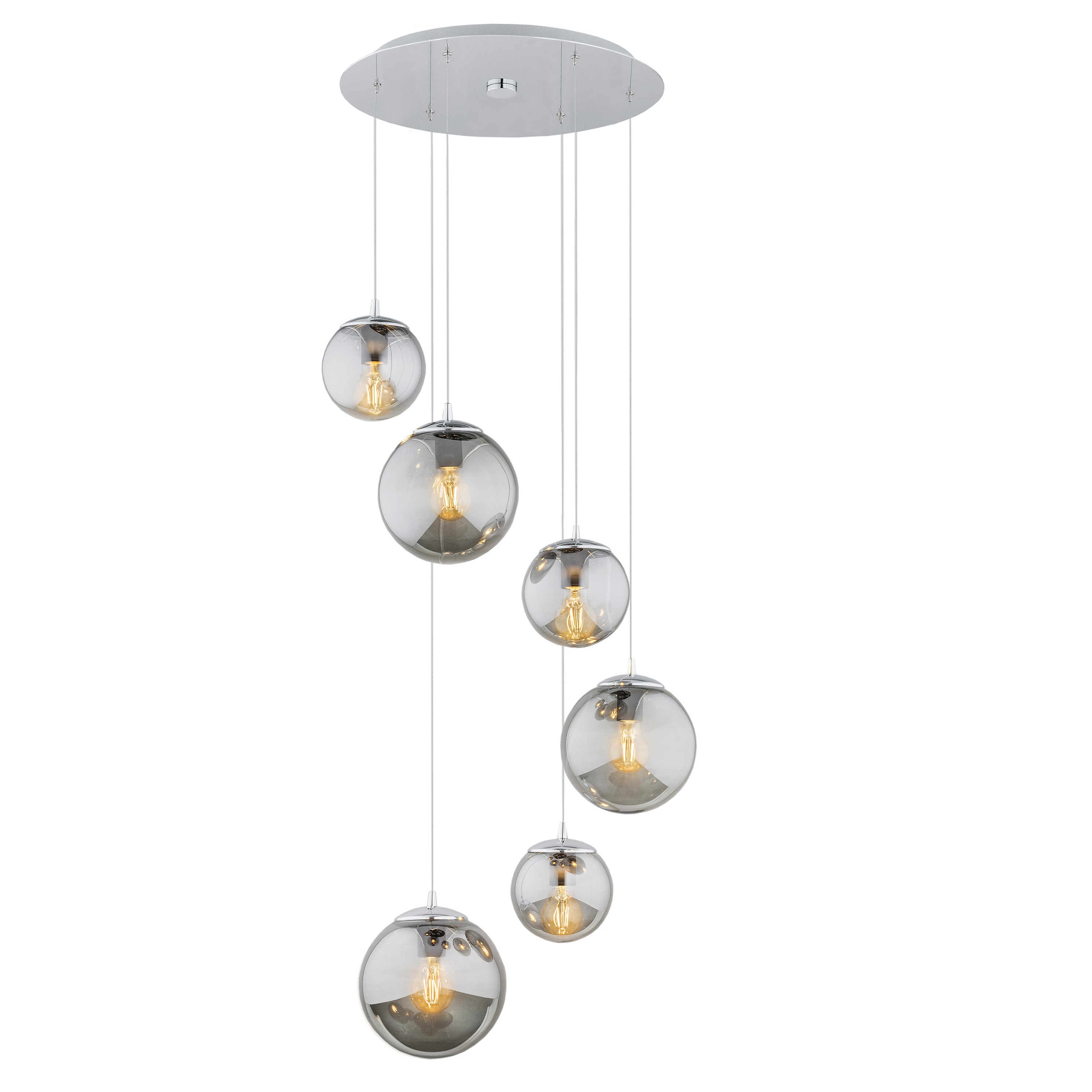 Lustra cu pendule design modern OPTICA 6 grafit, Corpuri de iluminat interior, moderne⭐ modele lustre interior pentru living, dormitor, bucatarie, baie.✅DeSiGn decorativ de lux!❤️Promotii lampi❗ ➽www.evalight.ro. Alege Corpuri de iluminat interior elegante in stil modern, suspendate sau aplicate de tavan si perete, ieftine de calitate deosebita la cel mai bun pret.
 a