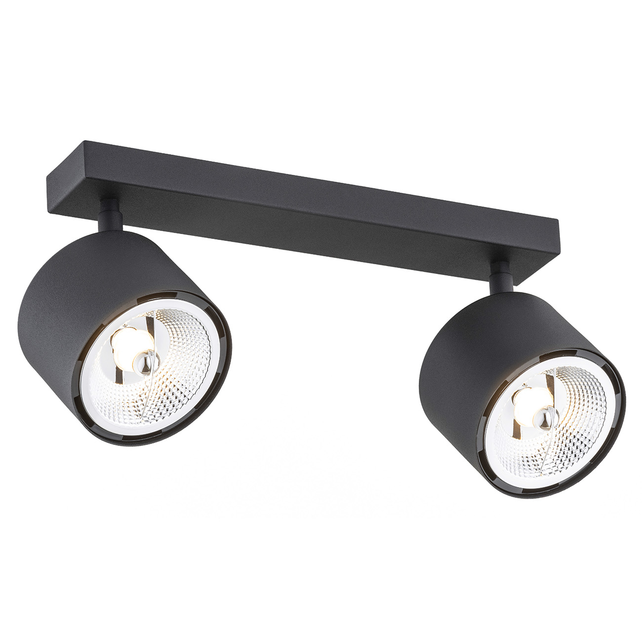 Aplica de perete/tavan cu 2 spoturi ajustabile CLEAVLAND neagra, Aplice cu spot, LED⭐ spot-uri aplicate de perete sau tavan corpuri de iluminat cu directie reglabila.✅Design decorativ 2022!❤️Promotii lampi❗ ➽ www.evalight.ro. Alege oferte aplice moderne de iluminat interior, lustre si plafoniere tip spot orientabil pe bara cu intrerupator, simple si ieftine de calitate la cel mai bun pret. a