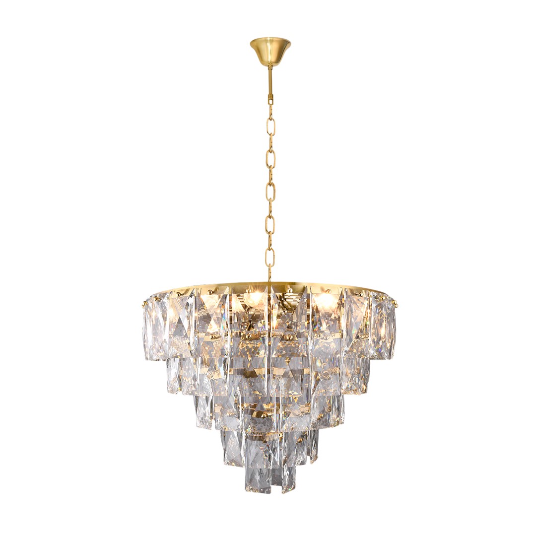 Lustra deosebita design elegant CHELSEA GOLD MLG-ML6002, Candelabre si Lustre moderne⭐ modele elegante de lux pentru dormitor living, bucatarie.✅DeSiGn decorativ unic!❤️Promotii lampi❗ ➽www.evalight.ro. Alege corpuri de iluminat suspendate pt interior stil modern, suspensii de tip pendule cu cristale, abajur material textil, lemn, metal, sticla, bec tip lumanare Edison sau LED, ieftine de calitate deosebita la cel mai bun pret.

 a