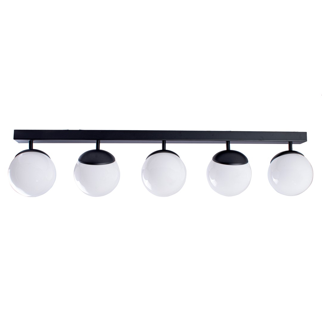 Lustra aplicata cu 5 spoturi design modern SFERA negru MLG-MLP8859, Corpuri de iluminat interior, moderne⭐ modele lustre interior pentru living, dormitor, bucatarie, baie.✅DeSiGn decorativ de lux!❤️Promotii lampi❗ ➽www.evalight.ro. Alege Corpuri de iluminat interior elegante in stil modern, suspendate sau aplicate de tavan si perete, ieftine de calitate deosebita la cel mai bun pret.
 a