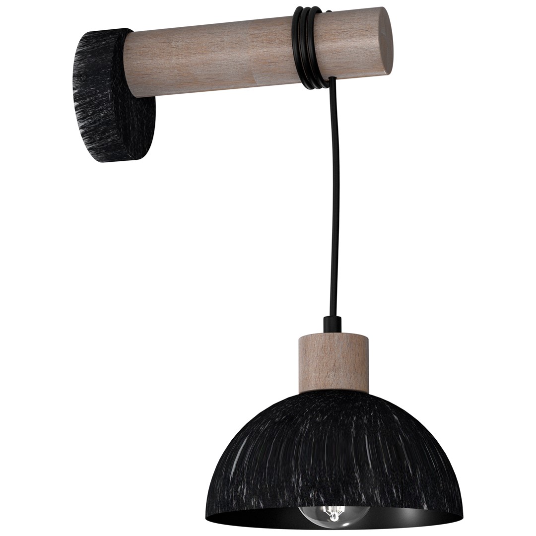 Aplica de perete design vintage ERIK lemn, negru MLG-MLP7638, Aplice de perete moderne, LED⭐ modele potrivite pentru iluminat living dormitor, bucatarie, hol.✅DeSiGn decorativ actual unic!❤️Promotii lampi❗ ➽www.evalight.ro. Alege corpuri de iluminat interior elegante de tip lustre aplicate de perete si tavan pt camere casa, ieftine si de lux, calitate deosebita la cel mai bun pret. a