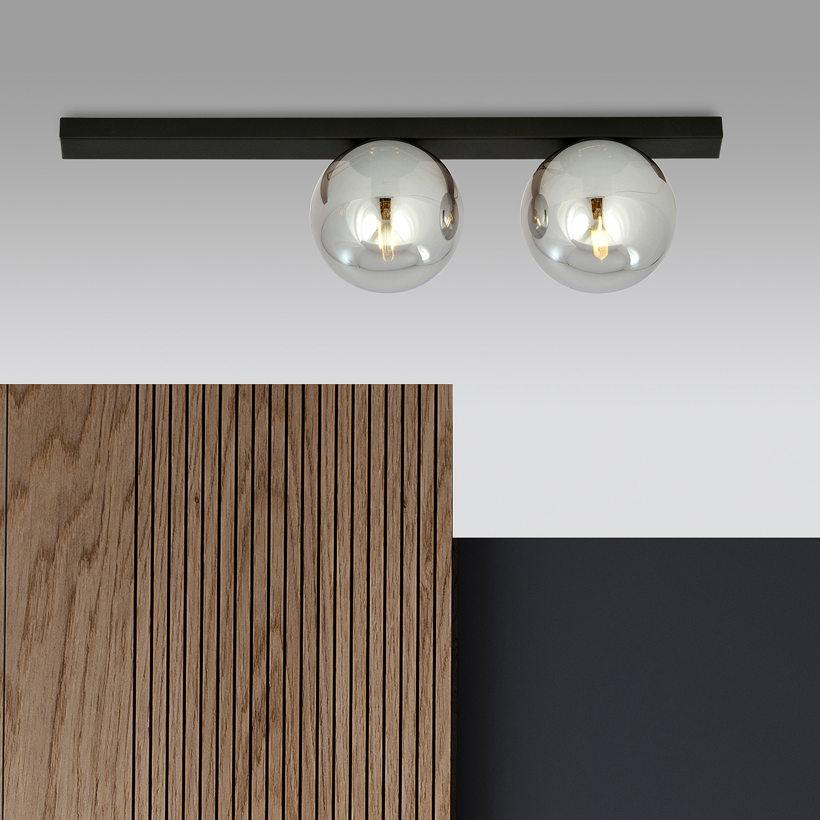 Lustra aplicata design modern minimalist FIT 2 BLACK/GRAFIT, Aplice aplicate perete sau tavan cu spoturi, LED⭐ modele moderne corpuri de iluminat tip spoturi pe bara.✅Design decorativ unic!❤️Promotii lampi❗ ➽ www.evalight.ro. Alege aplice de iluminat interior, lustre si plafoniere cu 2 spoturi cu lumina LED si directie reglabila, spot orientabil cu intrerupator, simple si ieftine de calitate la cel mai bun pret. a