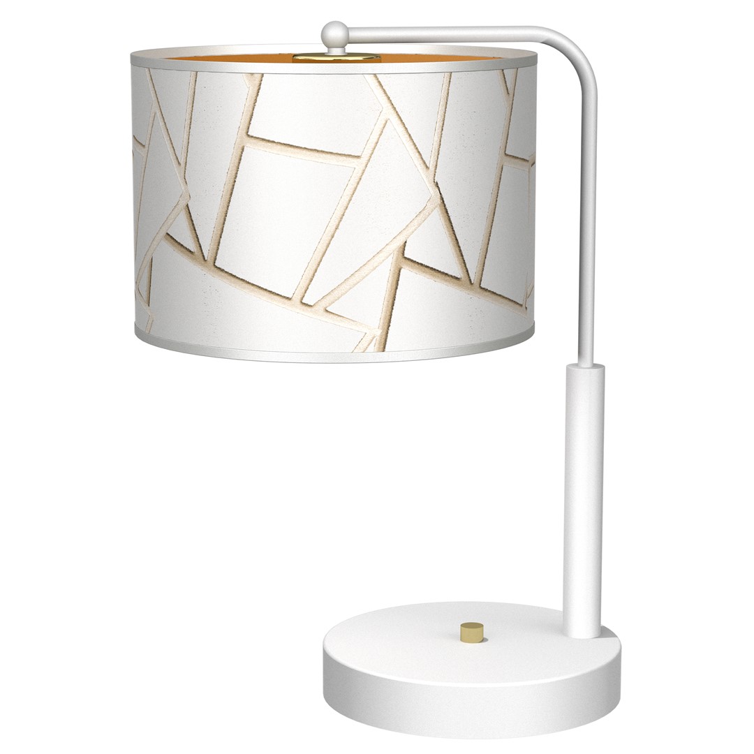 Veioza, lampa de masa design modern ZIGGY alb, auriu MLG-MLP7570, Candelabre si Lustre moderne elegante⭐ modele clasice de lux pentru living, bucatarie si dormitor.✅ DeSiGn actual Top 2020!❤️Promotii lampi❗ ➽ www.evalight.ro. Oferte corpuri de iluminat suspendate pt camere de interior (înalte), suspensii (lungi) de tip lustre si candelabre, pendule decorative stil modern, clasic, rustic, baroc, scandinav, retro sau vintage, aplicate pe perete sau de tavan, cu cristale, abajur din material textil, lemn, metal, sticla, bec Edison sau LED, ieftine de calitate deosebita la cel mai bun pret. a