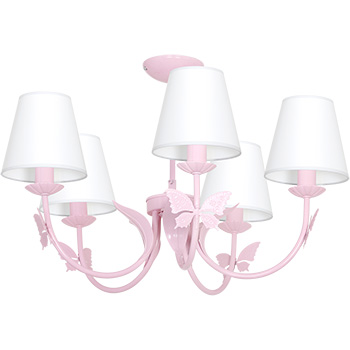 Lustra aplicata cu 5 brate pentru camera copii / tineret ALICE PINK, Corpuri de iluminat camera copiilor⭐ lustre moderne pentru iluminat dormitor copii fete si baieti.✅DeSiGn decorativ DISNEY unic!❤️Promotii lampi❗ Magazin online ➽ www.evalight.ro. Alege oferte candelabre pentru copii de tip pendule & lampi suspendate si suspensii colorate frumoase, aplice de perete, plafoniere tavan, veioze si lampi de veghe LED cu protectie pt bebe, calitate deosebita la cel mai bun pret! a