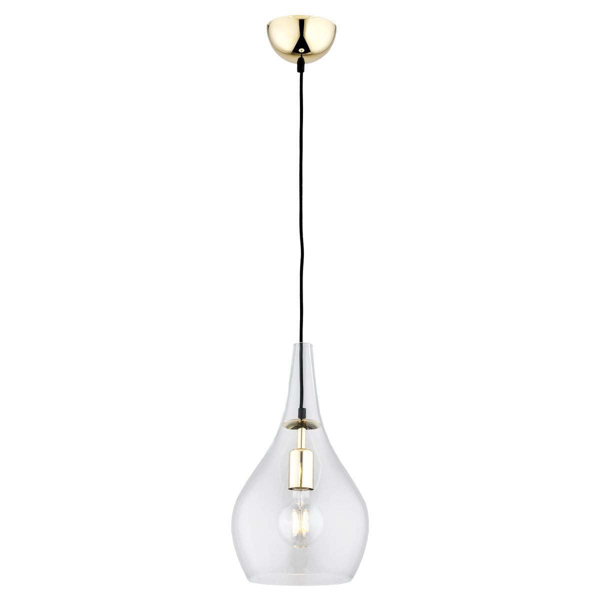 Pendul sticla design decorativ SANTANA auriu/transparent, Pendule / Lustre suspendate moderne, LED⭐ modele elegante pentru bucatarie, living dormitor.✅DeSiGn decorativ unic!❤️Promotii lampi❗ ➽www.evalight.ro. Alege corpuri de iluminat suspendate pt interior stil modern, suspensii de tip pendule cu cristale, abajur material textil, lemn, metal, sticla, bec tip lumanare Edison sau LED, ieftine si de lux, calitate deosebita la cel mai bun pret. a