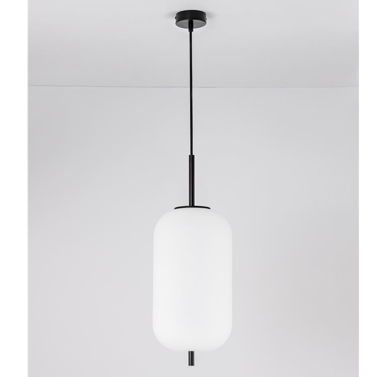 Lustra, Pendul modern Lato negru 22cm, Pendule / Lustre suspendate moderne, LED⭐ modele elegante pentru bucatarie, living dormitor.✅DeSiGn decorativ unic!❤️Promotii lampi❗ ➽www.evalight.ro. Alege corpuri de iluminat suspendate pt interior stil modern, suspensii de tip pendule cu cristale, abajur material textil, lemn, metal, sticla, bec tip lumanare Edison sau LED, ieftine si de lux, calitate deosebita la cel mai bun pret. a