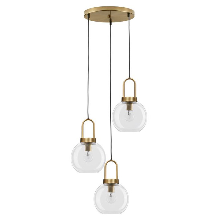 Lustra cu 3 pendule design modern IRVINE, Pendule / Lustre suspendate moderne, LED⭐ modele elegante pentru bucatarie, living dormitor.✅DeSiGn decorativ unic!❤️Promotii lampi❗ ➽www.evalight.ro. Alege corpuri de iluminat suspendate pt interior stil modern, suspensii de tip pendule cu cristale, abajur material textil, lemn, metal, sticla, bec tip lumanare Edison sau LED, ieftine si de lux, calitate deosebita la cel mai bun pret. a