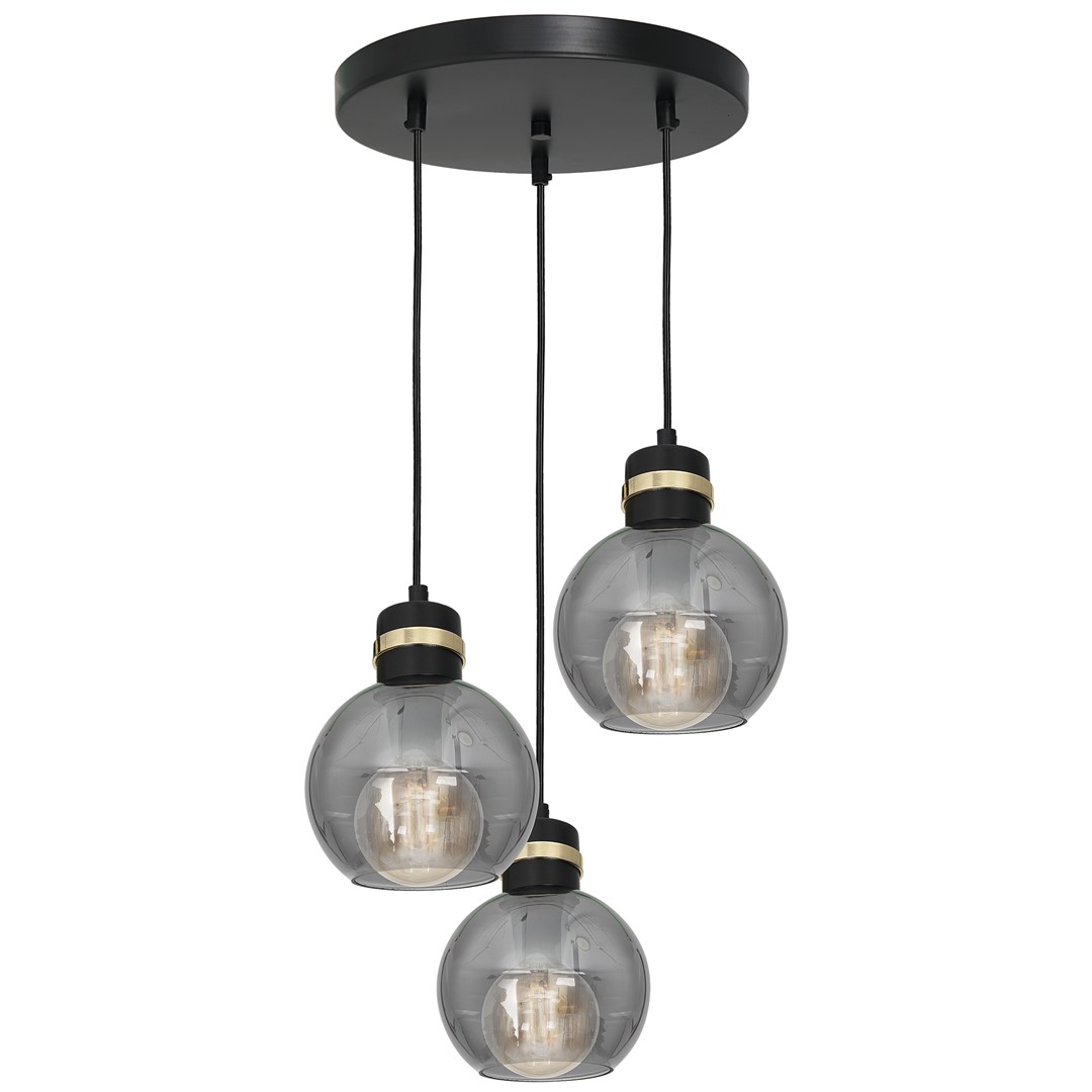 Lustra cu 3 pendule design modern OMEGA negru, auriu , Corpuri de iluminat interior, moderne⭐ modele lustre interior pentru living, dormitor, bucatarie, baie.✅DeSiGn decorativ de lux!❤️Promotii lampi❗ ➽www.evalight.ro. Alege Corpuri de iluminat interior elegante in stil modern, suspendate sau aplicate de tavan si perete, ieftine de calitate deosebita la cel mai bun pret.
 a