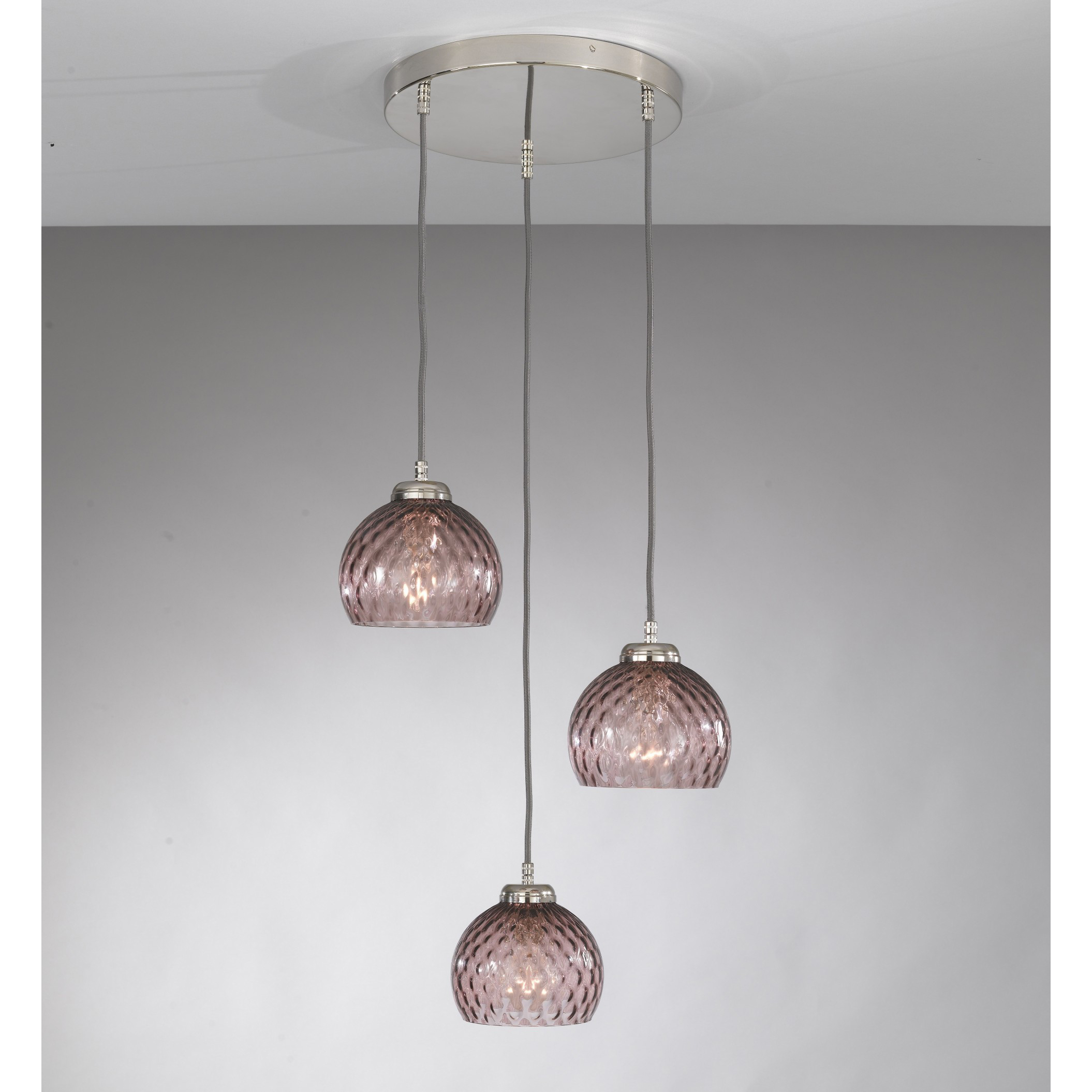 Lustra moderna cu 3 pendule design italian 10006 Amethyst, Pendule / Lustre suspendate moderne, LED⭐ modele elegante pentru bucatarie, living dormitor.✅DeSiGn decorativ unic!❤️Promotii lampi❗ ➽www.evalight.ro. Alege corpuri de iluminat suspendate pt interior stil modern, suspensii de tip pendule cu cristale, abajur material textil, lemn, metal, sticla, bec tip lumanare Edison sau LED, ieftine si de lux, calitate deosebita la cel mai bun pret. a