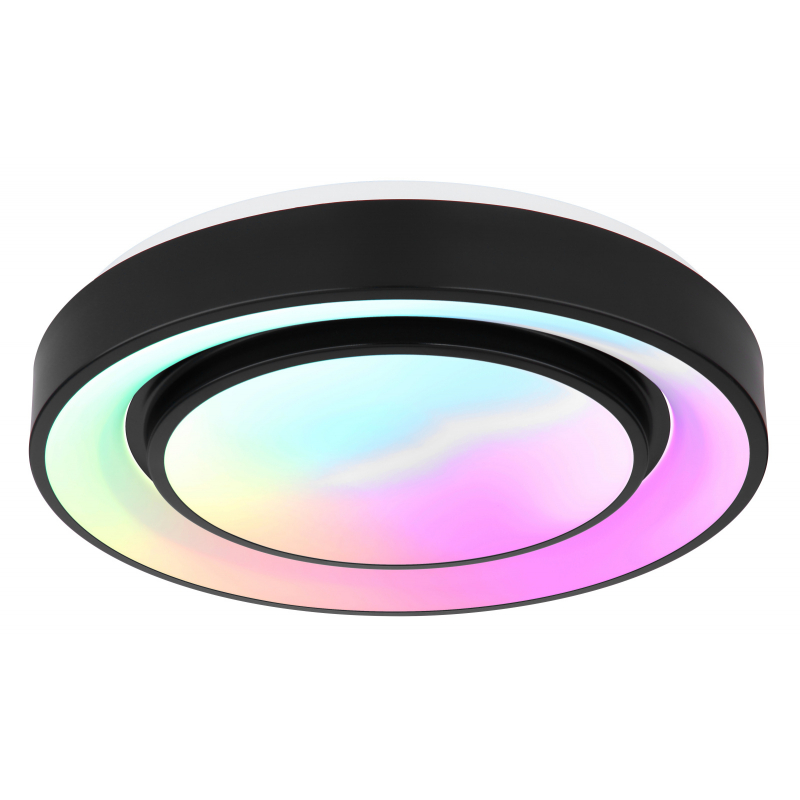 Plafoniera LED RGB cu telecomanda efect curcubeu SULLY 24W, Lustre LED cu telecomanda, dimabile⭐ modele moderne corpuri de iluminat LED cu telecomanda.✅Lampi DeSiGn LED decorativ❗ ➽www.evalight.ro a