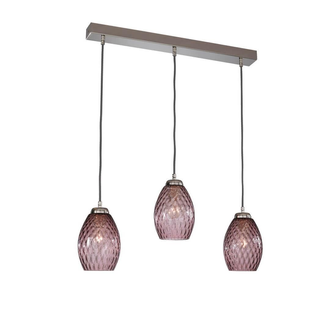 Lustra moderna cu 3 pendule design italian 10008 Amethyst, Pendule / Lustre suspendate moderne, LED⭐ modele elegante pentru bucatarie, living dormitor.✅DeSiGn decorativ unic!❤️Promotii lampi❗ ➽www.evalight.ro. Alege corpuri de iluminat suspendate pt interior stil modern, suspensii de tip pendule cu cristale, abajur material textil, lemn, metal, sticla, bec tip lumanare Edison sau LED, ieftine si de lux, calitate deosebita la cel mai bun pret. a