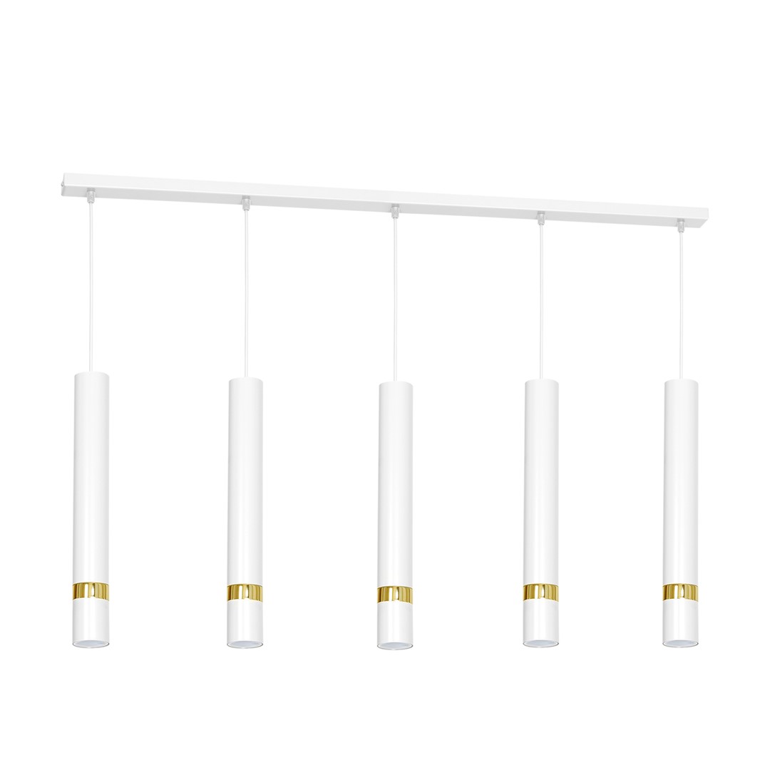 Lustra cu 5 pendule design modern JOKER alb, auriu, Candelabre si Lustre moderne elegante⭐ modele clasice de lux pentru living, bucatarie si dormitor.✅ DeSiGn actual Top 2020!❤️Promotii lampi❗ ➽ www.evalight.ro. Oferte corpuri de iluminat suspendate pt camere de interior (înalte), suspensii (lungi) de tip lustre si candelabre, pendule decorative stil modern, clasic, rustic, baroc, scandinav, retro sau vintage, aplicate pe perete sau de tavan, cu cristale, abajur din material textil, lemn, metal, sticla, bec Edison sau LED, ieftine de calitate deosebita la cel mai bun pret. a