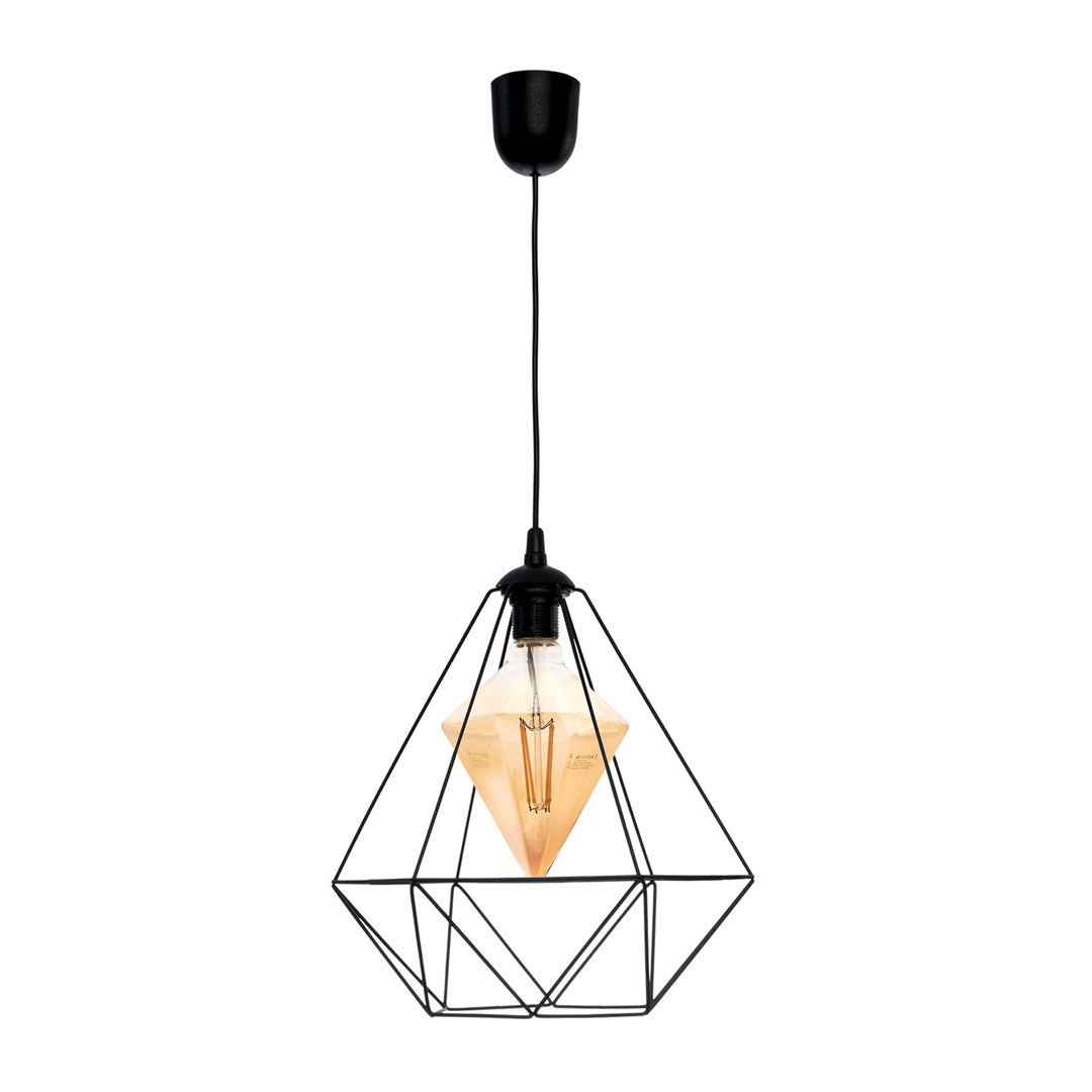 Pendul design industrial ALAMBRE negru, Pendule / Lustre suspendate moderne, LED⭐ modele elegante pentru bucatarie, living dormitor.✅DeSiGn decorativ unic!❤️Promotii lampi❗ ➽www.evalight.ro. Alege corpuri de iluminat suspendate pt interior stil modern, suspensii de tip pendule cu cristale, abajur material textil, lemn, metal, sticla, bec tip lumanare Edison sau LED, ieftine si de lux, calitate deosebita la cel mai bun pret. a