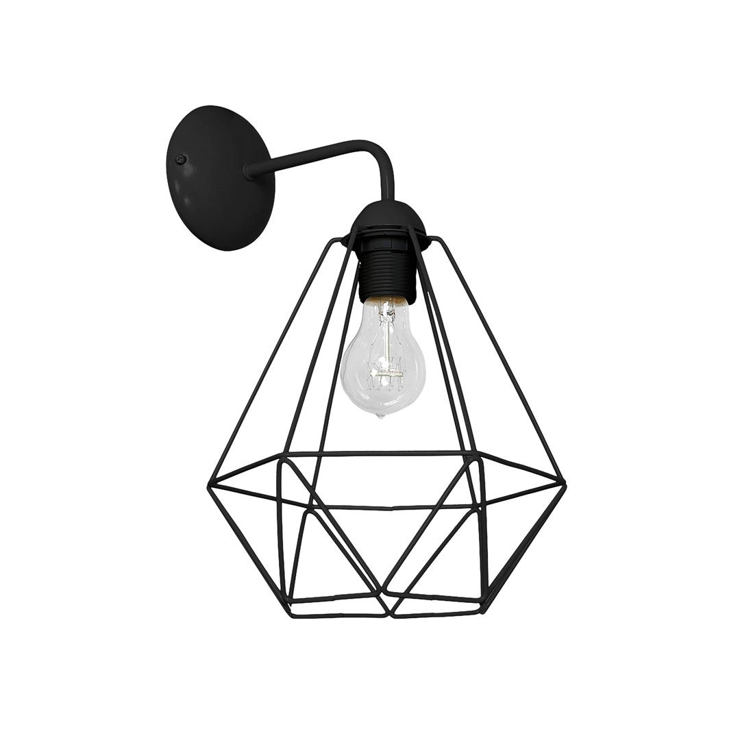 Aplica de perete design modern BASKET negru, Aplice de perete moderne, LED⭐ modele potrivite pentru iluminat living dormitor, bucatarie, hol.✅DeSiGn decorativ actual unic!❤️Promotii lampi❗ ➽www.evalight.ro. Alege corpuri de iluminat interior elegante de tip lustre aplicate de perete si tavan pt camere casa, ieftine si de lux, calitate deosebita la cel mai bun pret. a