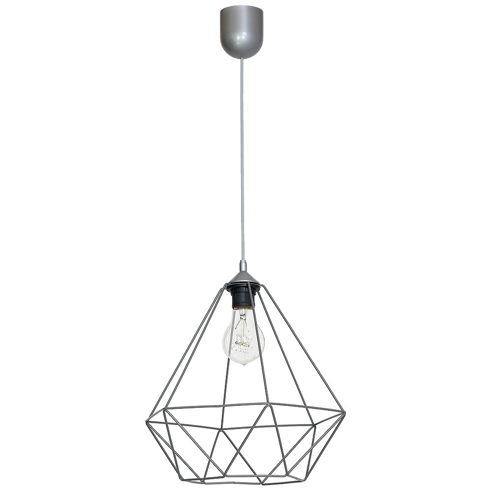 Pendul design modern BASKET gri, Pendule / Lustre suspendate moderne, LED⭐ modele elegante pentru bucatarie, living dormitor.✅DeSiGn decorativ unic!❤️Promotii lampi❗ ➽www.evalight.ro. Alege corpuri de iluminat suspendate pt interior stil modern, suspensii de tip pendule cu cristale, abajur material textil, lemn, metal, sticla, bec tip lumanare Edison sau LED, ieftine si de lux, calitate deosebita la cel mai bun pret. a