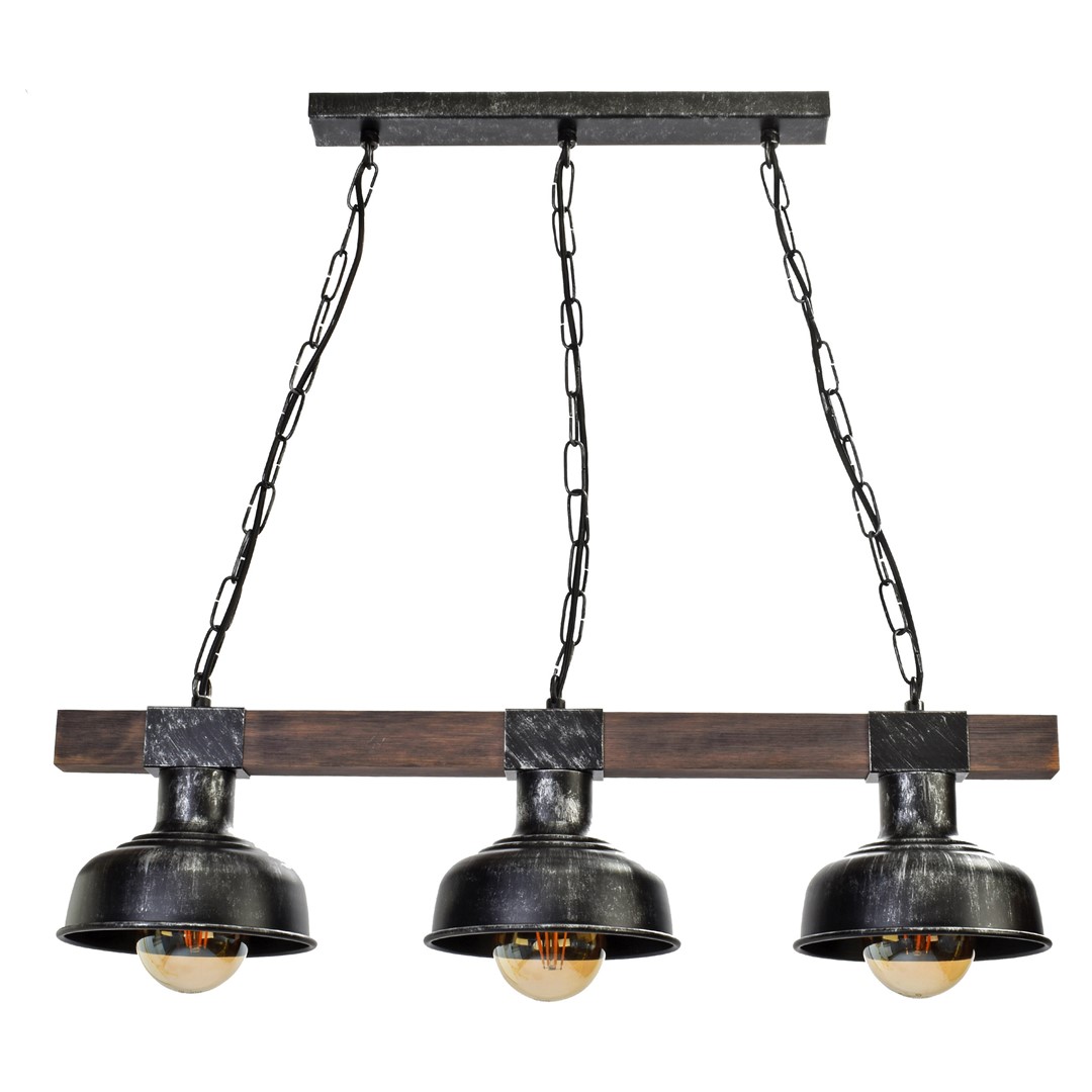 Lustra suspendata 3L design vintage FARO negru, Corpuri de iluminat interior, moderne⭐ modele lustre interior pentru living, dormitor, bucatarie, baie.✅DeSiGn decorativ de lux!❤️Promotii lampi❗ ➽www.evalight.ro. Alege Corpuri de iluminat interior elegante in stil modern, suspendate sau aplicate de tavan si perete, ieftine de calitate deosebita la cel mai bun pret.
 a