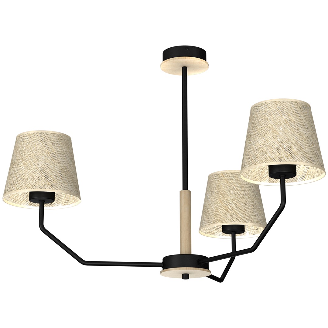 Lustra cu 3 brate design modern ETNA negru, Candelabre si Lustre moderne⭐ modele elegante de lux pentru dormitor living, bucatarie.✅DeSiGn decorativ unic!❤️Promotii lampi❗ ➽www.evalight.ro. Alege corpuri de iluminat suspendate pt interior stil modern, suspensii de tip pendule cu cristale, abajur material textil, lemn, metal, sticla, bec tip lumanare Edison sau LED, ieftine de calitate deosebita la cel mai bun pret.

 a