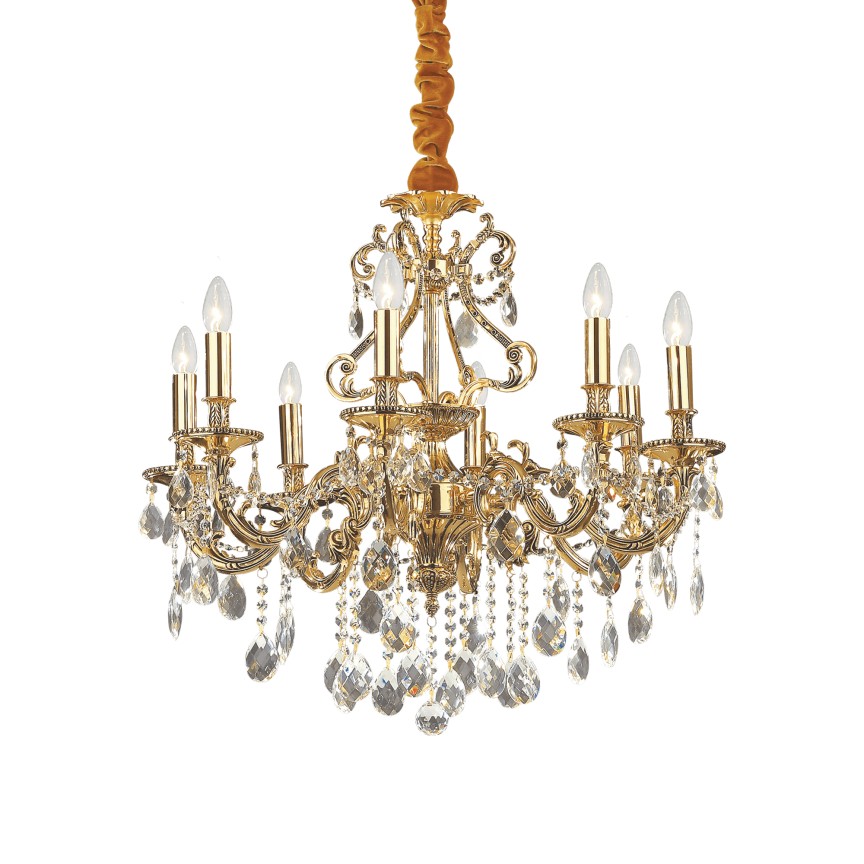 Lustra cristal Venezian diam. 73cm GIOCONDA SP8 ORO 060514, Candelabre clasice / Lustre si Pendule⭐ modele elegante de lux pentru iluminat living, dormitor, bucatarie.✅DeSiGn decorativ unic!❤️Promotii❗ Lustre clasice ➽ www.evalight.ro. Alege oferte la colectii NOI de corpuri de iluminat pt interior în stil clasic, industrial, retro sau vintage, lampi suspendate deosebite de tip suspensii, decorate cu margele cu cristal, abajur textil, de sticla, becuri normale tip lumanare cu filament sau LED, ieftine de calitate la cel mai bun pret. a