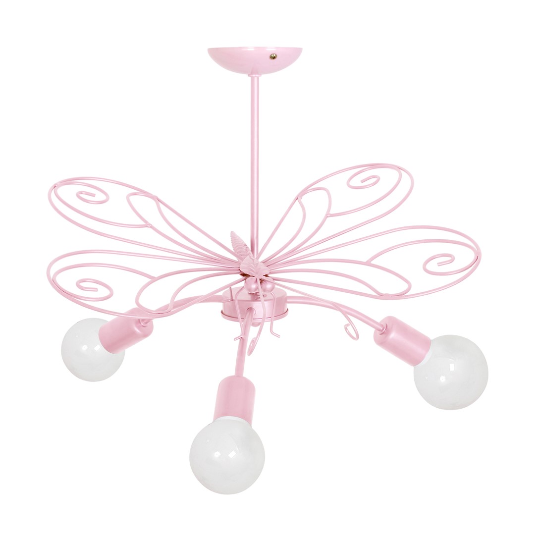 Lustra pentru camera copii / tineret BUTTERFLY 2 roz, Lustre pentru copii, moderne⭐ lampi DISNEY colorate pentru iluminat camera copiilor (fete, baieti, bebe).✅DeSiGn LED decorativ unic!❤️Promotii❗ ➽www.evalight.ro. Alege corpuri de iluminat pentru copii de tip pendule & lustre suspendate si suspensii frumoase, aplice de perete, plafoniere tavan, veioze si lampi de veghe LED cu protectie pt dormitor copii, calitate deosebita la cel mai bun pret! a