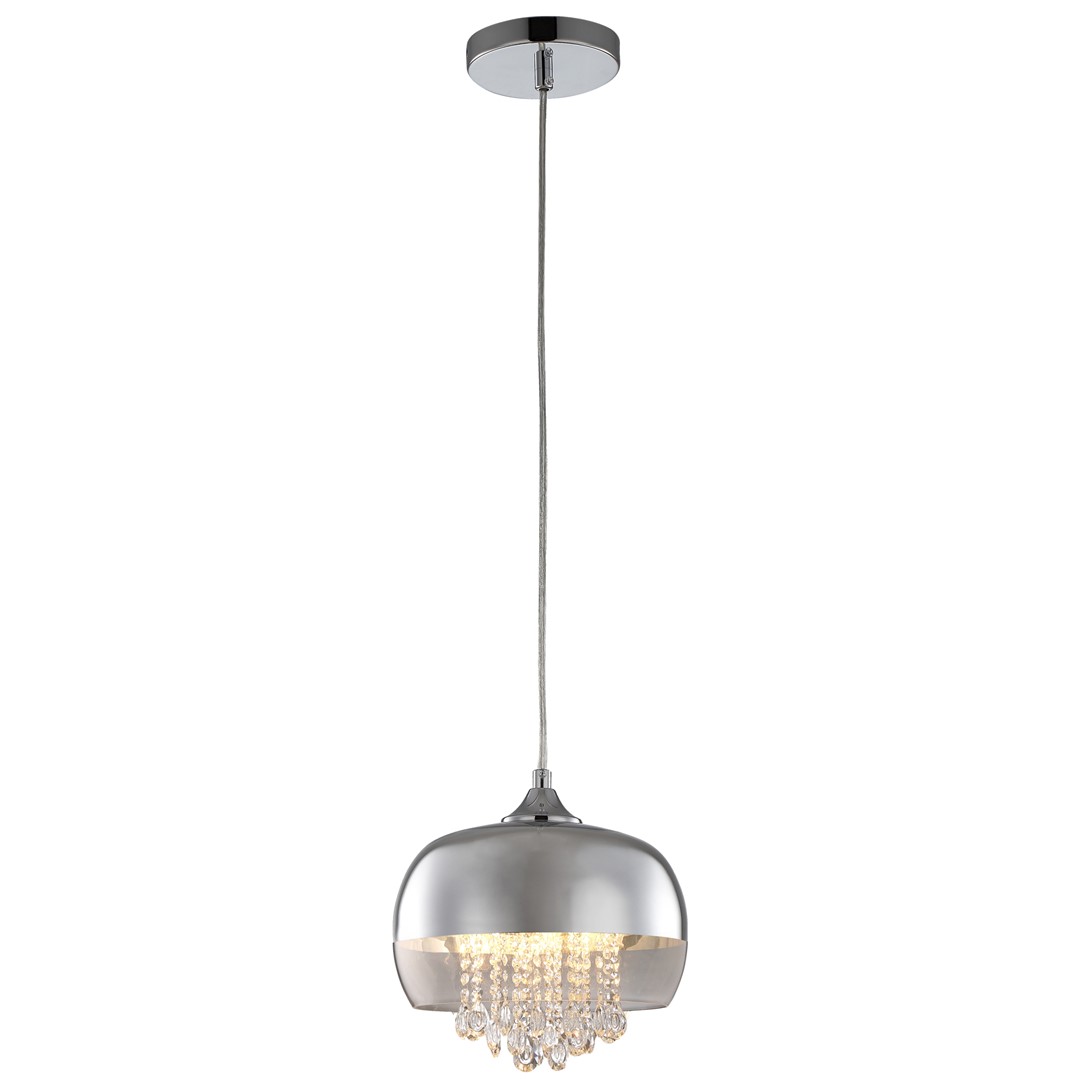 Pendul design modern LUNA crom, Pendule / Lustre suspendate moderne, LED⭐ modele elegante pentru bucatarie, living dormitor.✅DeSiGn decorativ unic!❤️Promotii lampi❗ ➽www.evalight.ro. Alege corpuri de iluminat suspendate pt interior stil modern, suspensii de tip pendule cu cristale, abajur material textil, lemn, metal, sticla, bec tip lumanare Edison sau LED, ieftine si de lux, calitate deosebita la cel mai bun pret. a