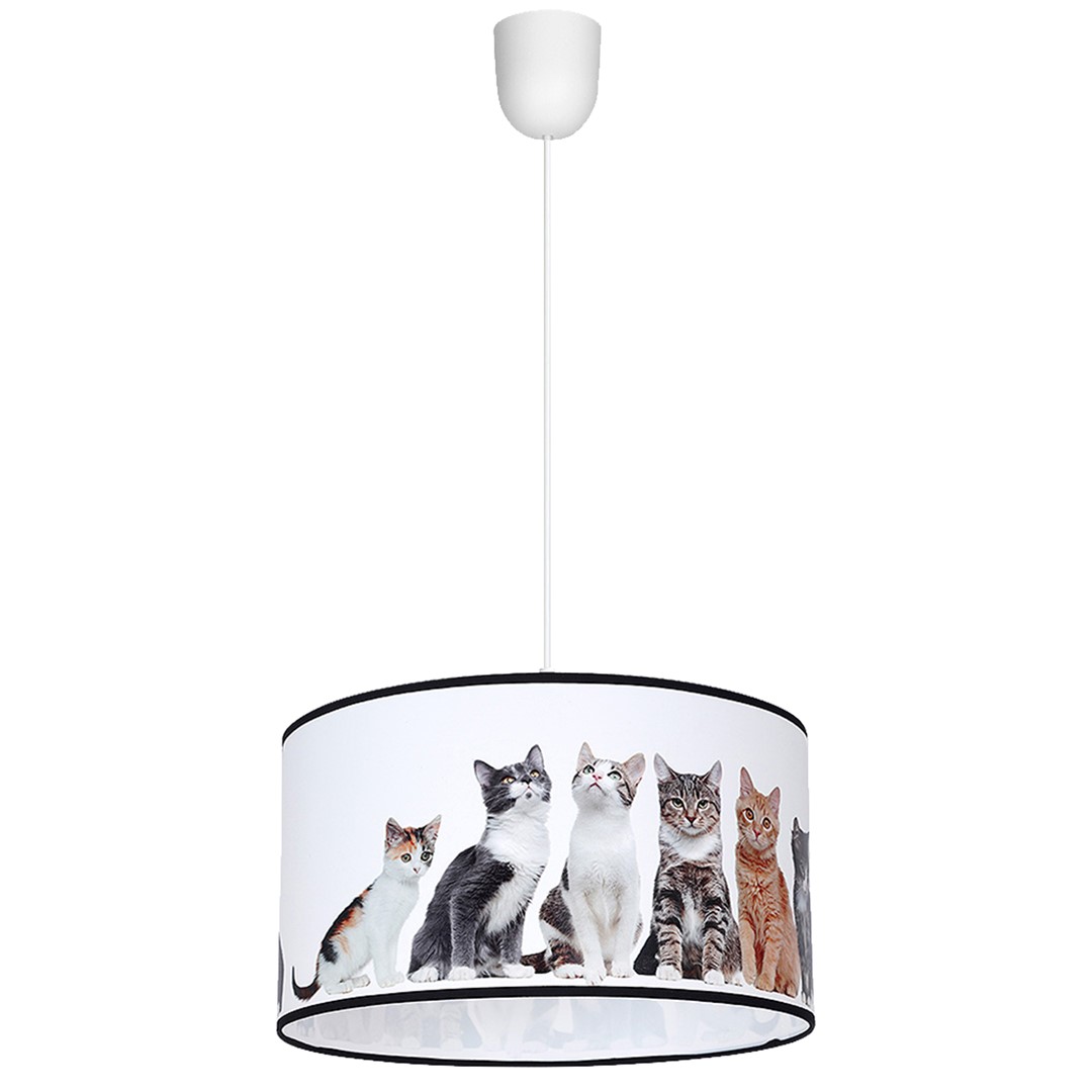 Pendul pentru camera copii / tineret CATS , Lustre pentru copii, moderne⭐ lampi DISNEY colorate pentru iluminat camera copiilor (fete, baieti, bebe).✅DeSiGn LED decorativ unic!❤️Promotii❗ ➽www.evalight.ro. Alege corpuri de iluminat pentru copii de tip pendule & lustre suspendate si suspensii frumoase, aplice de perete, plafoniere tavan, veioze si lampi de veghe LED cu protectie pt dormitor copii, calitate deosebita la cel mai bun pret! a