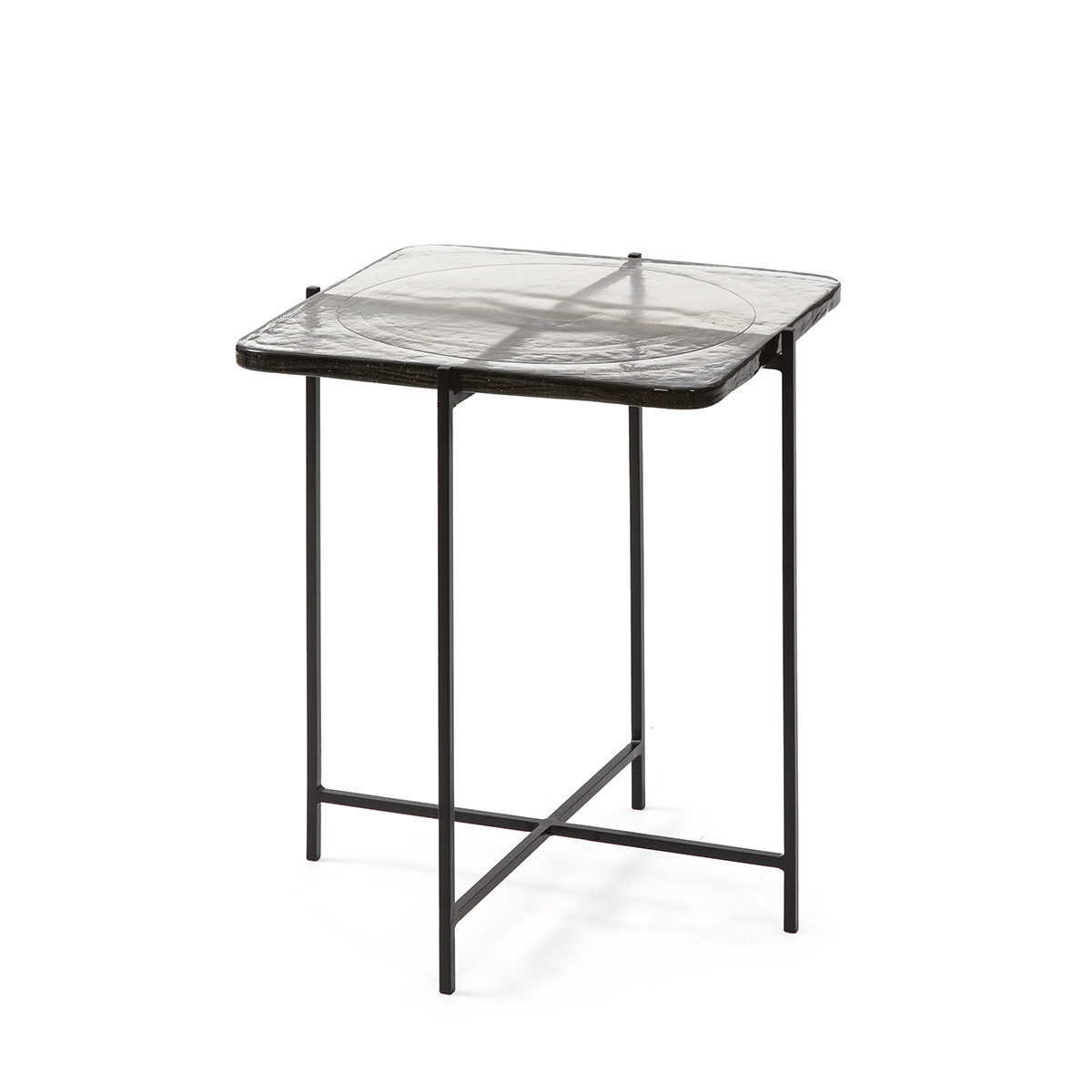 Masuta laterala / auxiliara Rustic Glass/Metal Black 46x36x51cm, Masute de cafea, moderne⭐ modele elegante de lux din lemn, sticla pentru living.✅DeSiGn decorativ unic❗  ➽www.evalight.ro. Alege mese de cafea metal cu blat de sticla, marmura, rotunde si ovale, stil scandinav, clasic, vintage, retro, industrial, minimalist, ieftine si de calitate la cel mai bun pret.

 a