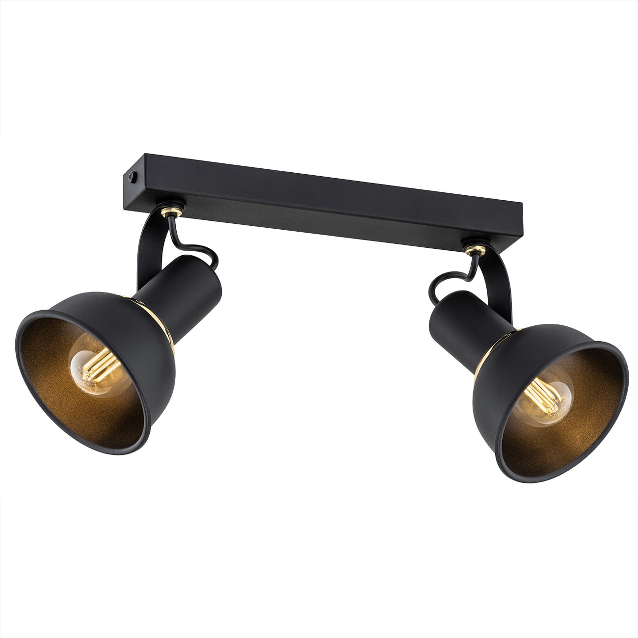 Lustra cu 2 spoturi directionabile Twist negru, Spoturi aplicate tavan / perete, mobila, LED⭐modele moderne pentru living,dormitor,bucatarie,baie,hol.✅Design decorativ unic!❤️Promotii lampi❗ ➽ www.evalight.ro. Alege corpuri de iluminat interior de tip spot-uri aparente cu LED, (rotunde si patrate), ieftine de calitate la cel mai bun pret. a