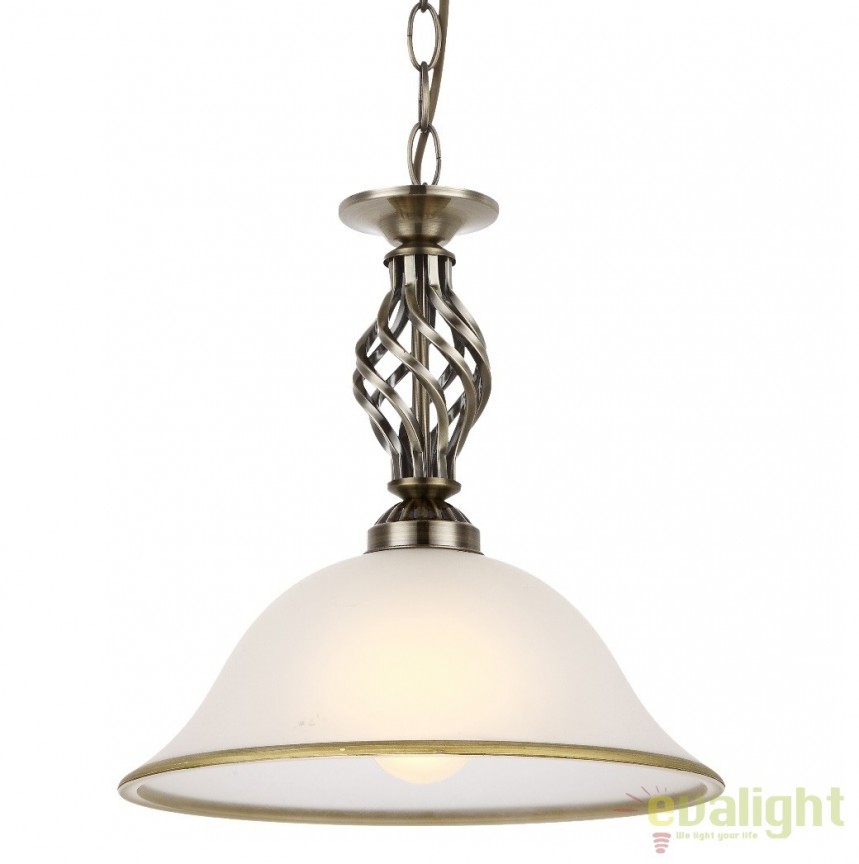 Lustra, Pendul clasic diam.30cm, finisaj brass antique, Odin 60208H GL, Lustre rustice, lemn⭐ modele de candelabre pentru iluminat interior.✅Design decorativ în stil rustic!❤️Promotii lampi❗ ➽www.evalight.ro. Alege corpuri de iluminat rustice de tip lustra din lemn sau fier forjat, lustre suspendate si pendule pt baie, bucatarie, living, dormitor, foisoare si terase casa, ieftine si de lux, calitate la cel mai bun pret. a