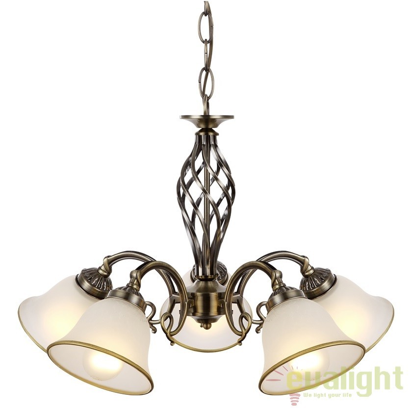 Candelabru clasic cu 5 brate, finisaj brass antique, Odin 60208-5 GL, Lustre rustice, lemn⭐ modele de candelabre pentru iluminat interior.✅Design decorativ în stil rustic!❤️Promotii lampi❗ ➽www.evalight.ro. Alege corpuri de iluminat rustice de tip lustra din lemn sau fier forjat, lustre suspendate si pendule pt baie, bucatarie, living, dormitor, foisoare si terase casa, ieftine si de lux, calitate la cel mai bun pret. a