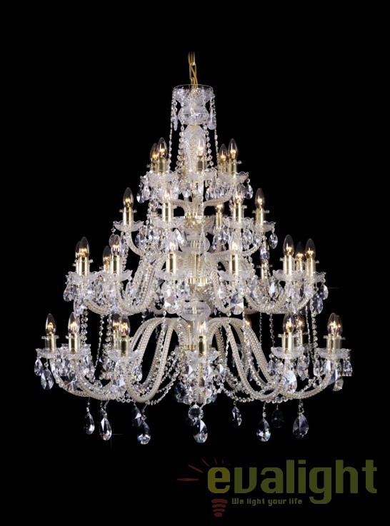 Lustra cu 66 brate cristal Bohemia L11 009/66/1-A, Candelabre si Lustre moderne elegante⭐ modele clasice de lux pentru living, bucatarie si dormitor.✅ DeSiGn actual Top 2020!❤️Promotii lampi❗ ➽ www.evalight.ro. Oferte corpuri de iluminat suspendate pt camere de interior (înalte), suspensii (lungi) de tip lustre si candelabre, pendule decorative stil modern, clasic, rustic, baroc, scandinav, retro sau vintage, aplicate pe perete sau de tavan, cu cristale, abajur din material textil, lemn, metal, sticla, bec Edison sau LED, ieftine de calitate deosebita la cel mai bun pret. a