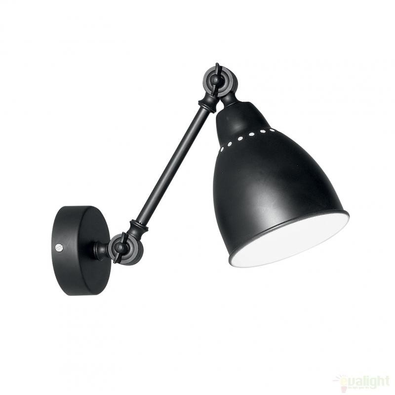 Aplica de perete cu brat reglabil, finisaj negru, NEWTON AP1 027852, Aplice aplicate perete sau tavan cu spot, LED⭐ modele moderne corpuri de iluminat tip spot-uri pe bara.✅Design decorativ unic!❤️Promotii lampi❗ ➽ www.evalight.ro. Alege aplice de iluminat interior, lustre si plafoniere cu 1 spot cu lumina LED si directie reglabila, spot orientabil cu intrerupator, simple si ieftine de calitate la cel mai bun pret. a