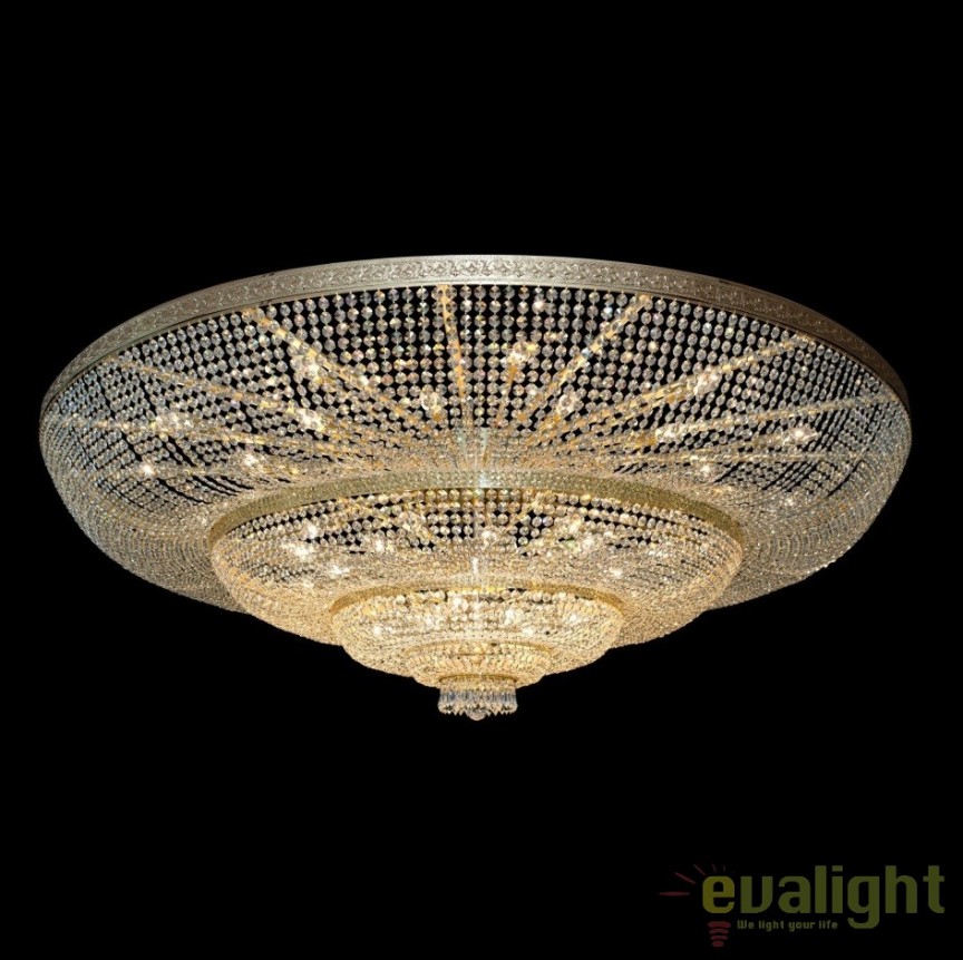 Plafoniera XXL cristal Bohemia, L15 501/48/3; F 4 floor, Candelabre si Lustre moderne elegante⭐ modele clasice de lux pentru living, bucatarie si dormitor.✅ DeSiGn actual Top 2020!❤️Promotii lampi❗ ➽ www.evalight.ro. Oferte corpuri de iluminat suspendate pt camere de interior (înalte), suspensii (lungi) de tip lustre si candelabre, pendule decorative stil modern, clasic, rustic, baroc, scandinav, retro sau vintage, aplicate pe perete sau de tavan, cu cristale, abajur din material textil, lemn, metal, sticla, bec Edison sau LED, ieftine de calitate deosebita la cel mai bun pret. a