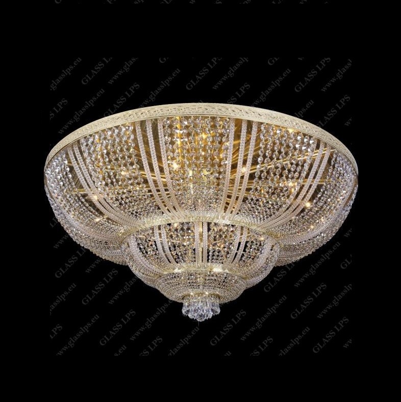 Plafoniera cristal Bohemia L15 505/27/3; F 3 floor, arms, Plafoniere Cristal Bohemia⭐ modele deosebite de lustre tavan din cristal Bohemia autentic din Cehia.✅Design de lux unicat Premium Top❗ ➽ www.evalight.ro.  a