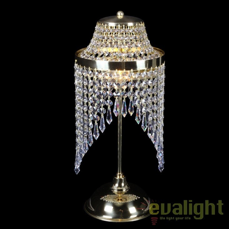 Veioza, lampa de masa LUX cristal Bohemia S35 002/02/3, Candelabre si Lustre moderne elegante⭐ modele clasice de lux pentru living, bucatarie si dormitor.✅ DeSiGn actual Top 2020!❤️Promotii lampi❗ ➽ www.evalight.ro. Oferte corpuri de iluminat suspendate pt camere de interior (înalte), suspensii (lungi) de tip lustre si candelabre, pendule decorative stil modern, clasic, rustic, baroc, scandinav, retro sau vintage, aplicate pe perete sau de tavan, cu cristale, abajur din material textil, lemn, metal, sticla, bec Edison sau LED, ieftine de calitate deosebita la cel mai bun pret. a