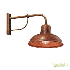 Aplica de perete rustica fabricata manual, Contrada 243.05.OR, Aplice rustice, lemn⭐ modele de perete pentru iluminat interior.✅Design decorativ în stil rustic!❤️Promotii lampi❗ ➽www.evalight.ro. Alege corpuri de iluminat rustice de tip aplica de perete sau tavan pentru casa, ieftine si de lux, calitate la cel mai bun pret. a