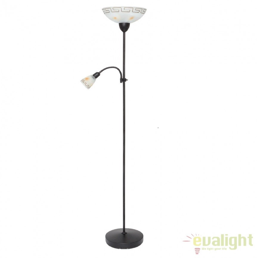 Lampadar modern, Lampa de podea, Etrusco 6968 RX , Lampadare clasice de podea⭐ modele elegante pentru iluminat camera living dormitor.✅DeSiGn decorativ de lux unic!❤️Promotii lampi❗ ➽www.evalight.ro. Alege corpuri de iluminat interior pt podea cu abajur din material textil si sticla, cu picior inalt si trepied din lemn, brate metal, marmura, ceramica, becuri LED, ieftine de calitate deosebita la cel mai bun pret. a