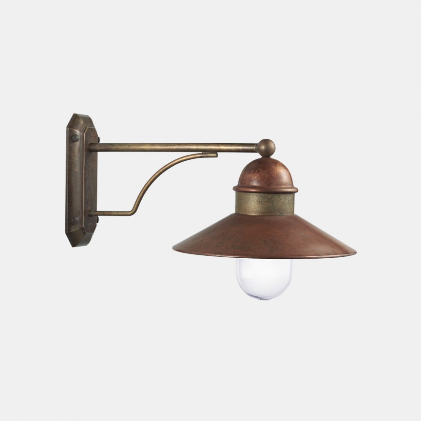 Aplica de perete exterior, IP44 Borgo 244.25.OR, Aplice de exterior clasice, rustice, traditionale⭐ lampi de perete pentru iluminat exterior terasa casa.✅Design decorativ unic!❤️Promotii online❗ ➽www.evalight.ro. Alege oferte la corpuri de iluminat exterior rezistente la apa tip felinar din metal antichizat, abajur din sticla cu decor ornamental, bec LED si lumina ambientala, ieftine si de lux, calitate deosebita la cel mai bun pret. a