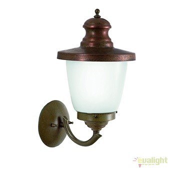 Aplica de perete exterior cu protectie IP44, Venezia 248.05.OR, Aplice de exterior clasice, rustice, traditionale⭐ lampi de perete pentru iluminat exterior terasa casa.✅Design decorativ unic!❤️Promotii online❗ ➽www.evalight.ro. Alege oferte la corpuri de iluminat exterior rezistente la apa tip felinar din metal antichizat, abajur din sticla cu decor ornamental, bec LED si lumina ambientala, ieftine si de lux, calitate deosebita la cel mai bun pret. a