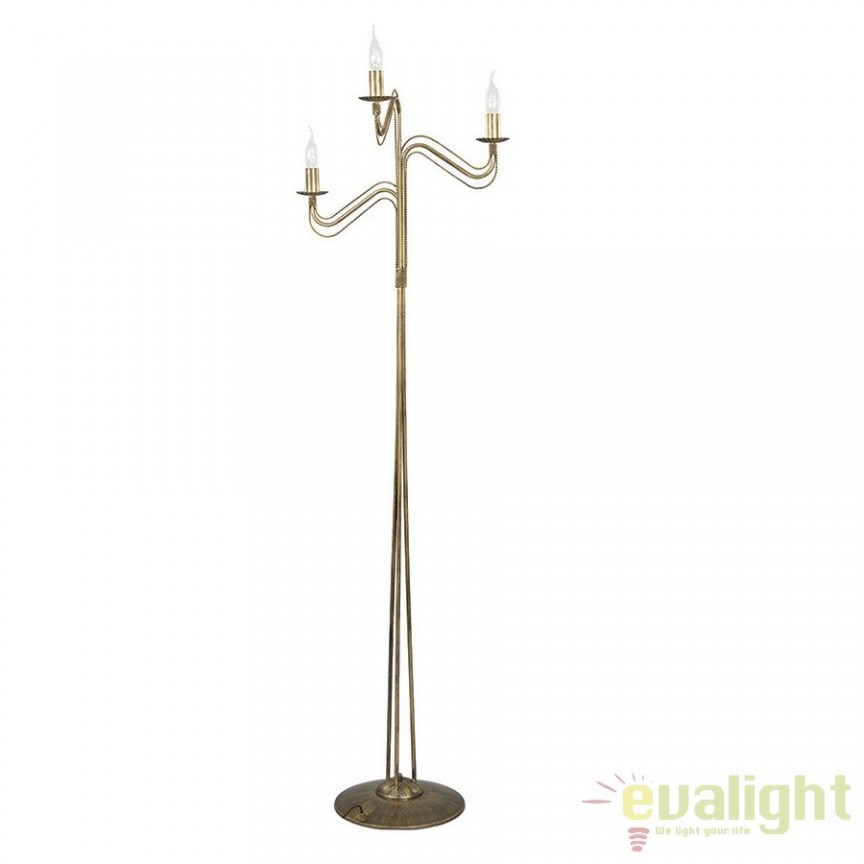 Lampadar, lampa de podea clasica cu 3 brate, TORI LP3 GOLD 170/LP3 EMB, Corpuri de iluminat rustice⭐ modele din lemn sau fier forjat pentru iluminat interior în stil rustic.✅Design decorativ vintage!❤️Promotii lampi❗ ➽www.evalight.ro. Alege lustre suspendate si candelabre decorate în stil rustic traditional, aplice si plafoniere aplicate de tavan sau perete, pt foisoare si terase casa, ieftine si de lux, calitate la cel mai bun pret.


 a