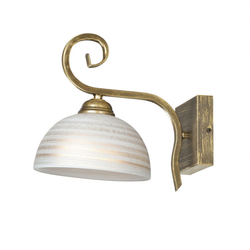 Aplica de perete clasica WIVARA K1 GOLD 149/K1 EMB, Aplice de perete clasice⭐ modele elegante pentru dormitor, living, hol, bucatarie.✅DeSiGn decorativ de lux unic!❤️Promotii lampi❗ ➽ www.evalight.ro. Alege oferte la corpuri de iluminat interior stil clasic pt perete si tavan, decor cristal, bec LED sau vintage, ieftine de calitate deosebita la cel mai bun pret. a