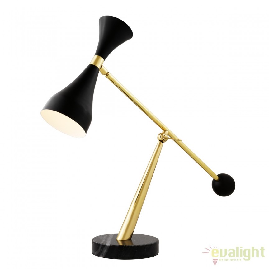 Lampa de masa, finisaj brass, Cordero 109217 HZ, Veioze / Lampi de Birou, LED⭐ modele vintage moderne sau clasice pentru iluminat birou copii si office.✅DeSiGn original de lux!❤️Promotii lampi birou❗ ➽www.evalight.ro. Alege corpuri de iluminat birou living pt citit cu reader LED, cu brat flexibil (articulat), cu clips (clema), calitate deosebita la cel mai bun pret. a