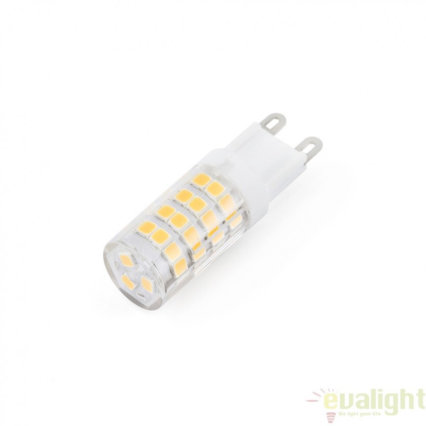 BEC LED G9 3,5Watt 2700K 17443 , Becuri G9 LED - Bec halogen soclu G9 - dulie bec G9⭐ modele becuri economice si halogen.✅Clasa eficienta energetica❗ ➽ www.evalight.ro. Alege temperatura de culoare potrivita a becurilor functie de tipul de iluminare: cu lumina calda, rece, naturala sau neutra. 
Becuri cu soclu (dulie) de tip G9 / G4 / halogen R7s cu LED dimabile cu lumina calda (3000K), lumina rece alba (6500K) si lumina neutra (4000K), lumina naturala, proiectoare si reflectoare cu spot-uri reglabile cu flux luminos directionabil, lumeni, bec LED ECO echivalent 35W / 50W / 100W / 120W / 150 (Watt) tensinea curentului electric este de 12V fata de 220V (Volti), durata mare de viata, becuri cu lumina puternica (luminozitate mare) ce consumă mai putina energie electrica, rezistente la caldura si la apa, cu garantie cel mai bun pret❗ a