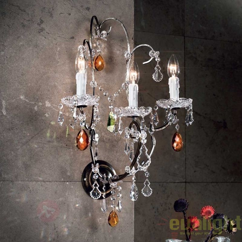 Aplica de perete LUX super eleganta cristal cu 3 brate Verona antik-gold WA 2-1097/3 OR, Candelabre si Lustre moderne elegante⭐ modele clasice de lux pentru living, bucatarie si dormitor.✅ DeSiGn actual Top 2020!❤️Promotii lampi❗ ➽ www.evalight.ro. Oferte corpuri de iluminat suspendate pt camere de interior (înalte), suspensii (lungi) de tip lustre si candelabre, pendule decorative stil modern, clasic, rustic, baroc, scandinav, retro sau vintage, aplicate pe perete sau de tavan, cu cristale, abajur din material textil, lemn, metal, sticla, bec Edison sau LED, ieftine de calitate deosebita la cel mai bun pret. a